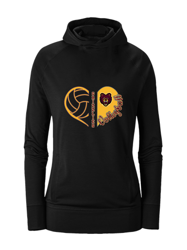 San Lorenzo Grizzlies Heart Volleyball Women's Hoodie