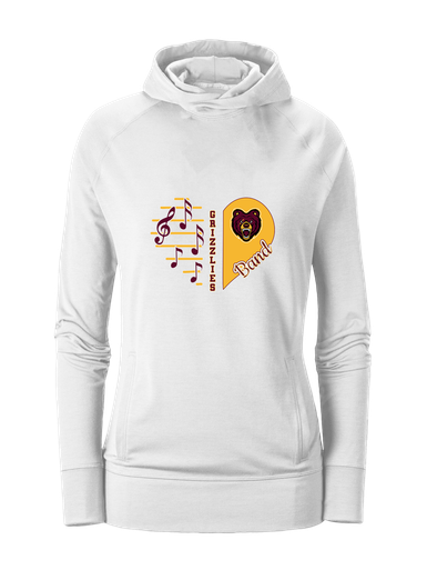 San Lorenzo Grizzlies Heart Band Women's Hoodie