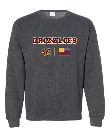 San Lorenzo Grizzlies SLZ Script Team Colors Flag Men's Sweatshirt