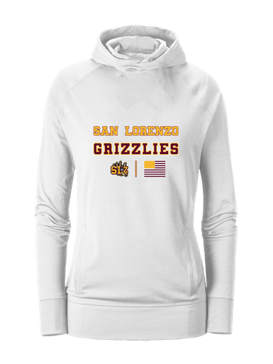 San Lorenzo Grizzlies SLZ Script Spirit Flag Women's Hoodie