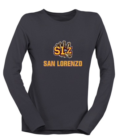 San Lorenzo Grizzlies SLZ Script Mascot #2 Women's Premium LS T-Shirt