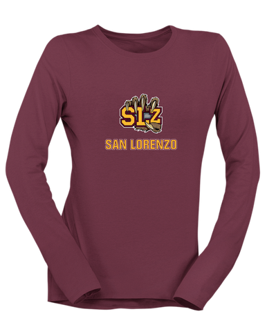 San Lorenzo Grizzlies SLZ Script Mascot #2 Women's LS T-Shirt