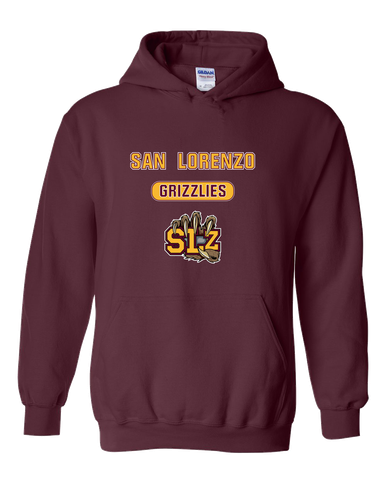 San Lorenzo Grizzlies SLZ Script Mascot #3 Men's Hoodie