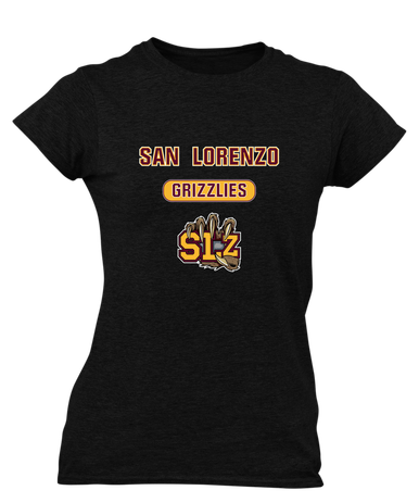 San Lorenzo Grizzlies SLZ Script Mascot #3 Women's SS T-Shirt
