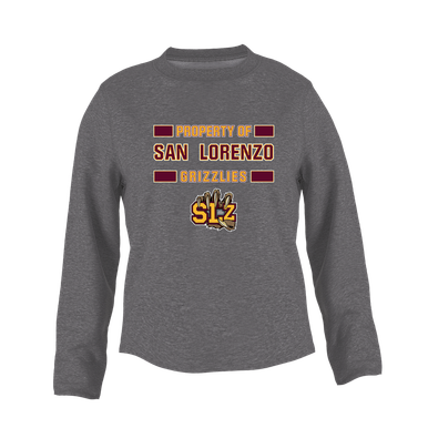 San Lorenzo Grizzlies SLZ Script Property Of Women's Sweatshirt