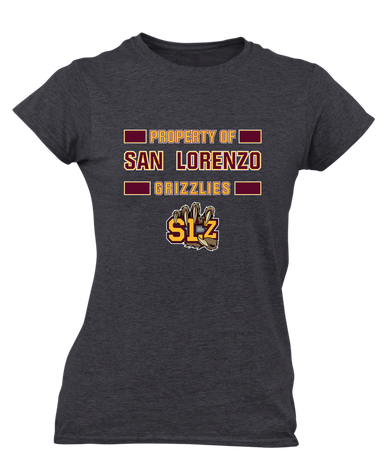 San Lorenzo Grizzlies SLZ Script Property Of Women's SS T-Shirt