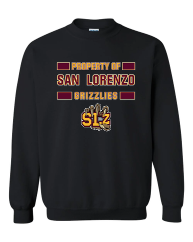 San Lorenzo Grizzlies SLZ Script Property Of Men's Sweatshirt
