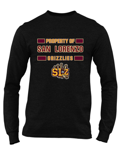 San Lorenzo Grizzlies SLZ Script Property Of Men's LS T-Shirt