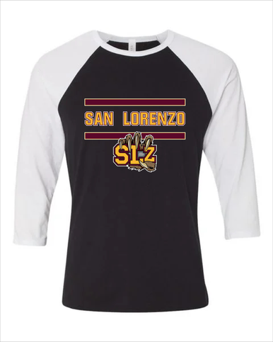 San Lorenzo Grizzlies SLZ Script Mascot #4 Women's Baseball T-Shirt