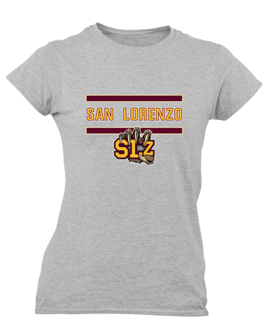 San Lorenzo Grizzlies SLZ Script Mascot #4 Women's SS T-Shirt