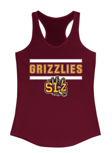 San Lorenzo Grizzlies SLZ Script Mascot #5 Women's Tank Top