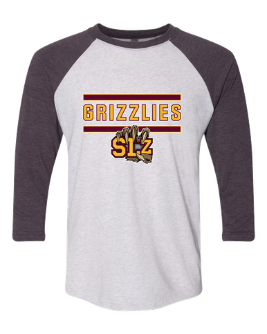 San Lorenzo Grizzlies SLZ Script Mascot #5 Women's Baseball T-Shirt