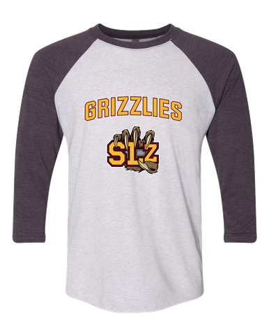 San Lorenzo Grizzlies SLZ Script Mascot #6 Men's Baseball T-Shirt