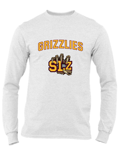 San Lorenzo Grizzlies SLZ Script Mascot #6 Men's LS T-Shirt