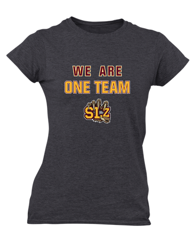 San Lorenzo Grizzlies SLZ Script We Are One Team Women's SS T-Shirt