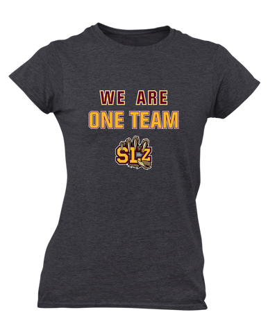 San Lorenzo Grizzlies SLZ Script We Are One Team Women's Premium SS T-Shirt
