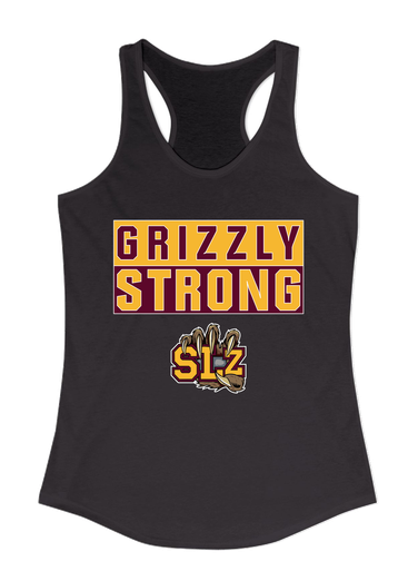 San Lorenzo Grizzlies SLZ Script Strong #1 Women's Tank Top