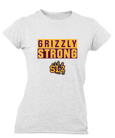 San Lorenzo Grizzlies SLZ Script Strong #1 Women's SS T-Shirt