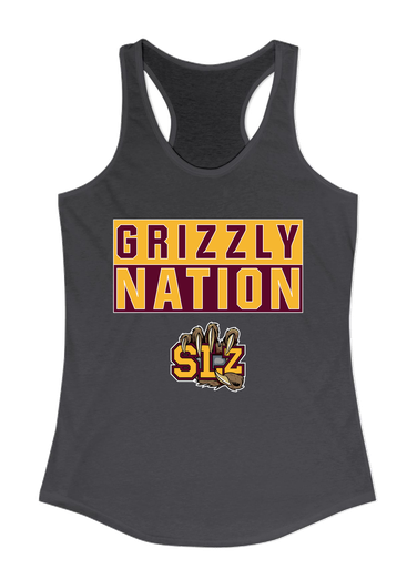 San Lorenzo Grizzlies SLZ Script Nation #1 Women's Tank Top