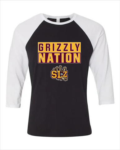 San Lorenzo Grizzlies SLZ Script Nation #1 Women's Baseball T-Shirt