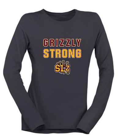 San Lorenzo Grizzlies SLZ Script Strong #2 Women's Premium LS T-Shirt