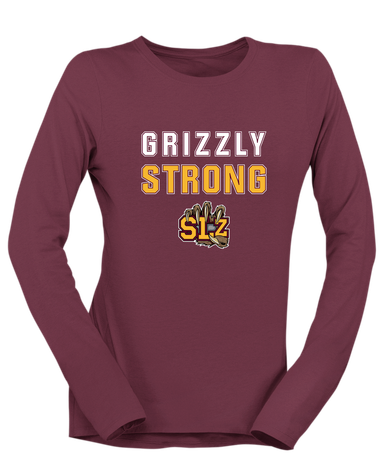 San Lorenzo Grizzlies SLZ Script Strong #2 Women's LS T-Shirt