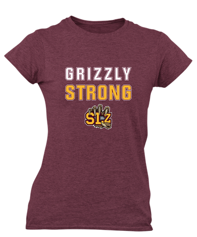 San Lorenzo Grizzlies SLZ Script Strong #2 Women's SS T-Shirt