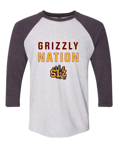San Lorenzo Grizzlies SLZ Script Nation #2 Men's Baseball T-Shirt