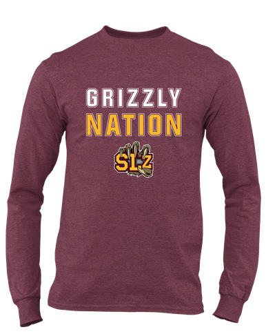 San Lorenzo Grizzlies SLZ Script Nation #2 Men's LS T-Shirt