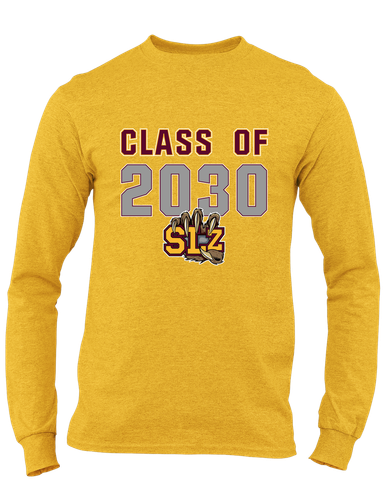 San Lorenzo Grizzlies SLZ Script Class of 2030 Men's LS T-Shirt