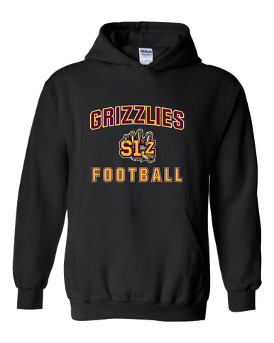 San Lorenzo Grizzlies SLZ Script Football #1 Men's Hoodie