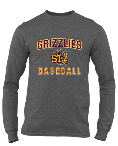 San Lorenzo Grizzlies SLZ Script Baseball #1 Men's LS T-Shirt