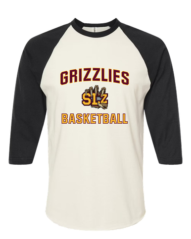 San Lorenzo Grizzlies SLZ Script Basketball #1 Men's Baseball T-Shirt