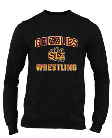 San Lorenzo Grizzlies SLZ Script Wrestling Men's Premium LS T-Shirt