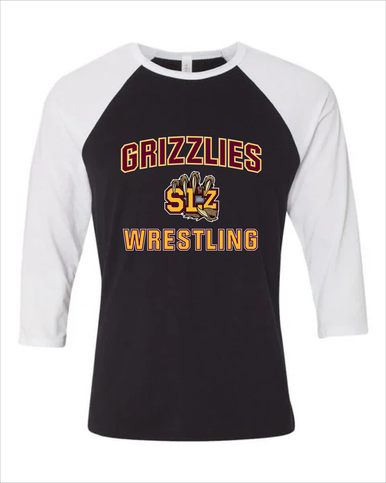 San Lorenzo Grizzlies SLZ Script Wrestling Men's Baseball T-Shirt
