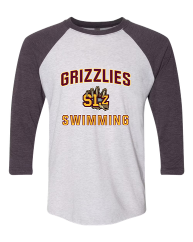 San Lorenzo Grizzlies SLZ Script Swimming Men's Baseball T-Shirt