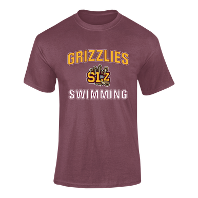 San Lorenzo Grizzlies SLZ Script Swimming Men's Premium SS T-Shirt