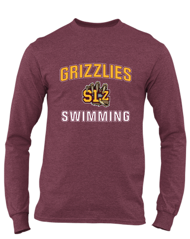 San Lorenzo Grizzlies SLZ Script Swimming Men's LS T-Shirt