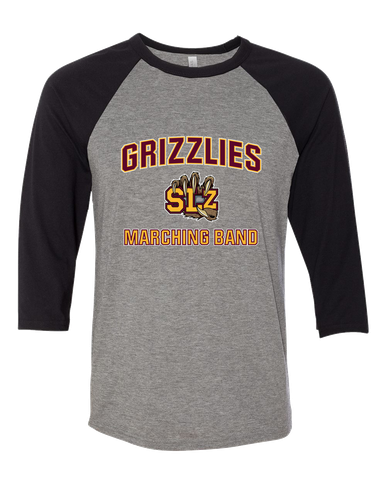 San Lorenzo Grizzlies SLZ Script Marching Band Men's Baseball T-Shirt