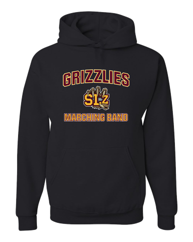 San Lorenzo Grizzlies SLZ Script Marching Band Men's Premium Hoodie