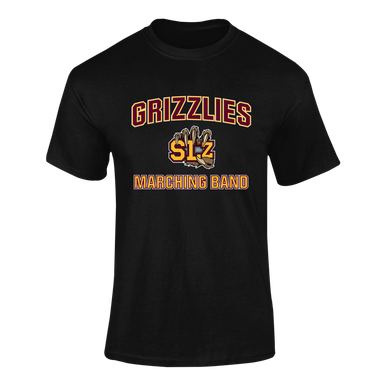 San Lorenzo Grizzlies SLZ Script Marching Band Men's Premium SS T-Shirt