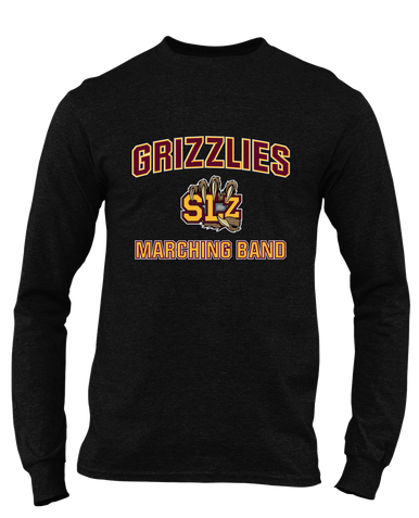 San Lorenzo Grizzlies SLZ Script Marching Band Men's LS T-Shirt