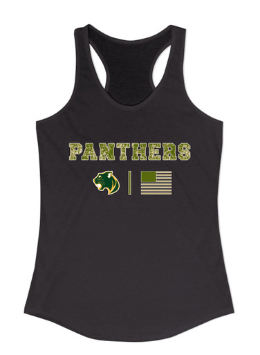 Parkdale Panthers Camo Flag Women's Tank Top
