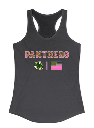 Parkdale Panthers Pink Camo Flag Women's Tank Top