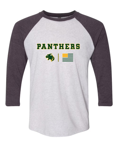 Parkdale Panthers Team Colors Flag Men's Baseball T-Shirt