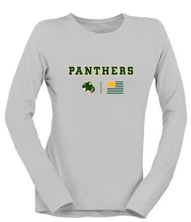 Parkdale Panthers Team Colors Flag Women's LS T-Shirt