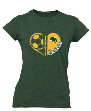 Parkdale Panthers Heart Soccer Women's Premium SS T-Shirt