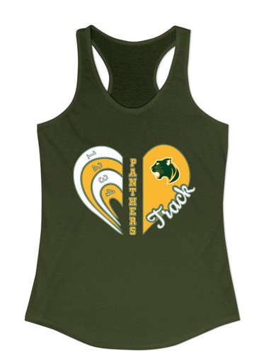 Parkdale Panthers Heart Track Women's Tank Top