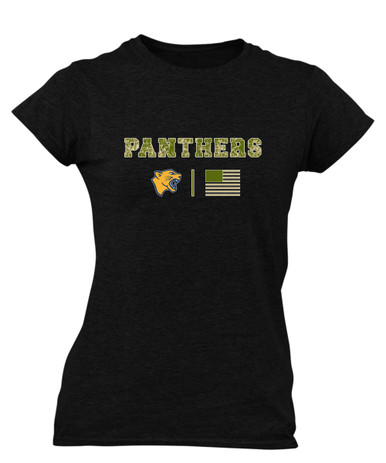 Cheltenham Panthers Camo Flag Women's Premium SS T-Shirt