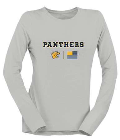 Cheltenham Panthers Team Colors Flag Women's Premium LS T-Shirt